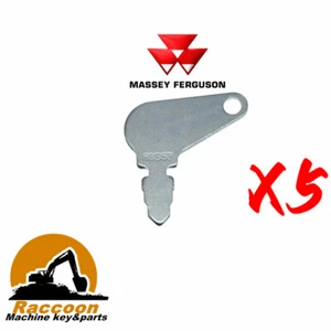 5pcs Massey Ferguson John Deere case bobcat 83353 Short Hencol Keys 192923M1 - Picture 1 of 3