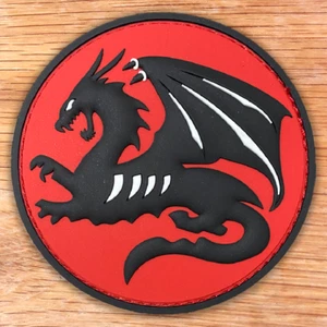 ISRAEL AIR FORCE 115 SQUADRON - FLYING DRAGON F-16 "BARAK" PVC PATCH 3D - Picture 1 of 4