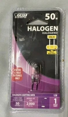 NEW Feit Electric Bulb 50 Watt 120 Volt GY6.35 Base Factory Sealed - Image 1 of 2