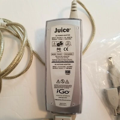 iGO Juice PS0055 AC Universal Power Adapter Set 70watt, 12volt plug - Image 1 of 2