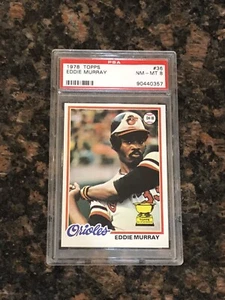 1978 Topps Eddie Murray #36 Baseball Card PSA 8 - Picture 1 of 2