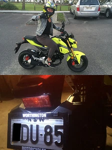 HONDA GROM MSX 125 LED LICENSE PLATE LIGHT UPGRADE - Picture 1 of 2