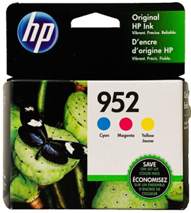 New Genuine HP 952 Cyan Magenta Yellow 3PK Ink Cartridges No Box Exp. 2025/2024