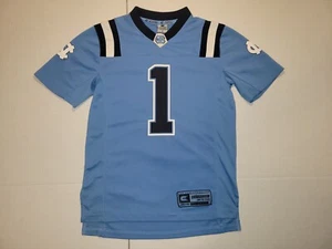 Youth North Carolina Tar Heels NCAA Footbal Jersey Colosseum Baby Blue #1 Size S - Picture 1 of 7