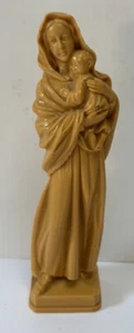"Figura de colección Madre María ficha religiosa plástico duro bebé Jesús 6""" - Imagen 1 de 6