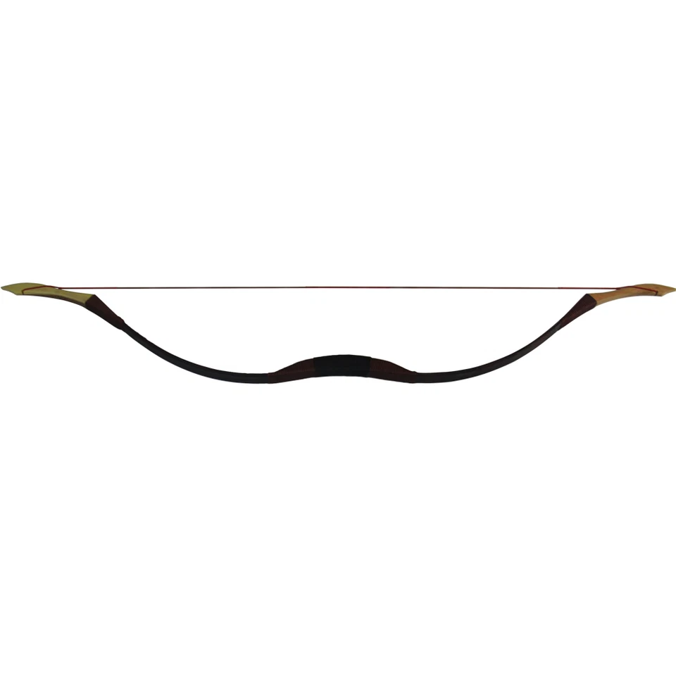 40LB Handmade Traditional Recurve Bow Horse Riding Archery Practice Longbow - Image 1 of 4