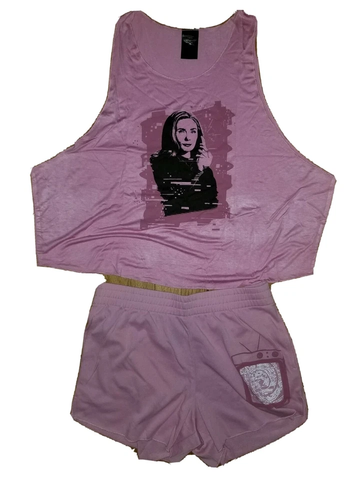 NWT Loot Wear x Marvel Wandavision 2 Piece Sleep Set Women's Size L Shorts/Tank - Image 1 of 4