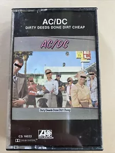 AC/DC - Dirty Deeds Done Dirt Cheap 1976 Cassette Tape - - Picture 1 of 4