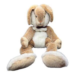 Dakin Stuffed Animal Plush Bunny Rabbit Flopsy 27” Large Vtg 1982 Pillow Pets
