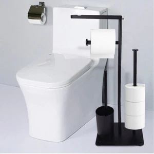 Toilettenpapierhalter Stehend Edelstahl Klopapierhalter Stehend Klorollenhalte - Bild 1 von 20