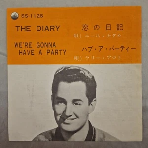 Neil Sedaka - The Diary / We’re Gonna Have a Party Japan 7" 1959 SS-1126 - Picture 1 of 4