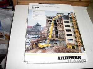 LIEBHERR R950 AUSRÜSTUNGSINFORMATION ABBRUCHBAGGER 2019 BROSCHÜRE 20SEITEN RAR ! - Bild 1 von 1