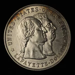 1900 $1 Lafayette Commemorative Silver Dollar - Free Shipping USA - Picture 1 of 3