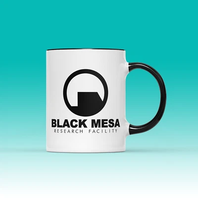 WILLOW GIFTS Black Mesa Mug Tea Coffee Cup Research Facility Half Life Game Presents Gift