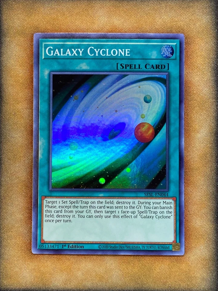 Yugioh Galaxy Cyclone SESL-EN044 Super Rare 1st Ed NM - Image 1 of 1
