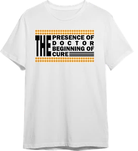 The Presence of Doctor Beginning of Cure T Shirt Tee Short Sleeve 100 % Cotton - Picture 1 of 10