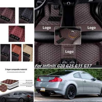 For Infiniti G20 G25 G35 G37 Car Floor Mats Auto Carpets Waterproof Custom Auto Foto 1 de 4