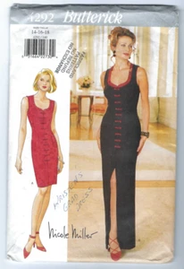 Butterick 4292 Misses Dress Pattern Sz 14-16-18 Fitted Dress - Picture 1 of 2