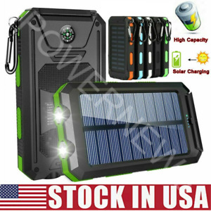2023 NEW Super 9000000mAh USB Portable Charger Solar Power Bank For Cell Phone