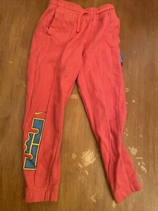 NIKE Big Boys Lebron JAMES Jogger Sweatpants Pants Coral DJ5725-604 YOUTH Sz M - Picture 1 of 15