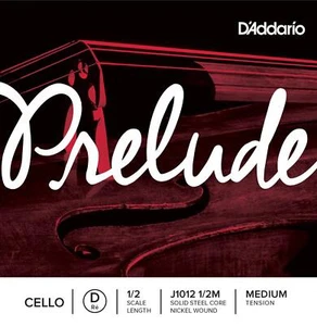 D'Addario Prelude Cello Single D String, 1/2 Scale, Medium Tension - Picture 1 of 1