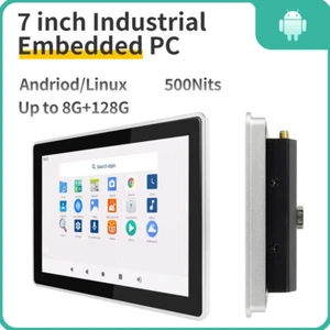 7Inch Andriod 10 Linux Ubuntu Embedded LCD PC IP65 USB, WIFI RS232 TTL RS485 RTC - Bild 1 von 21