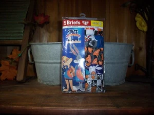 SPACE JAM BOYS BRIEFS UNDERWEAR SIZE 8 COTTON 5 PACK CARTOON UNDERWEAR NEW - Picture 1 of 1