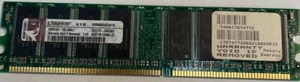 Kingston KVR400X64C3A/1G 1GB 128M x 64-Bit DDR400. CL3 184-Pin - Picture 1 of 2