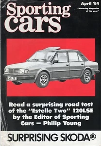 Folleto AUTO (1984) SKODA reimpresión Estelle dos 120 LSE autos deportivos de prueba de carretera - Imagen 1 de 4