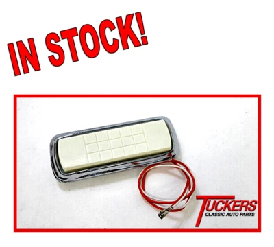 Conjunto de luces domo cabina interior camioneta Chevy 3100 GMC 1955-1959 con bombilla cromada Foto 1 de 4