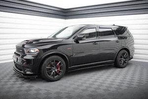 Modanature attacco coppa minigonne laterali per Dodge Durango SRT Mk3 nero lucido - Foto 1 di 7