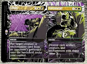 Tarjeta Magic The Gathering Crime Punishment 075 lámina texturizada Outlaws of Thunder Junction Magic The Gathering - Imagen 1 de 2