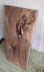 One Board Hawaiian Mild Fiddleback Curl Koa Wood~17 1/2" x 7 2/3" x 1" (#580) - Picture 1 of 9