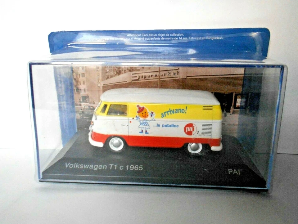 DIE CAST PUBBLICITARI 1/43 VOLKSWAGEN T1 c1965 PAI - Immagine 1 di 1