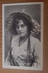 Postcard Edwardian actress Evie green Glitter card unposted - Foto 1 di 3