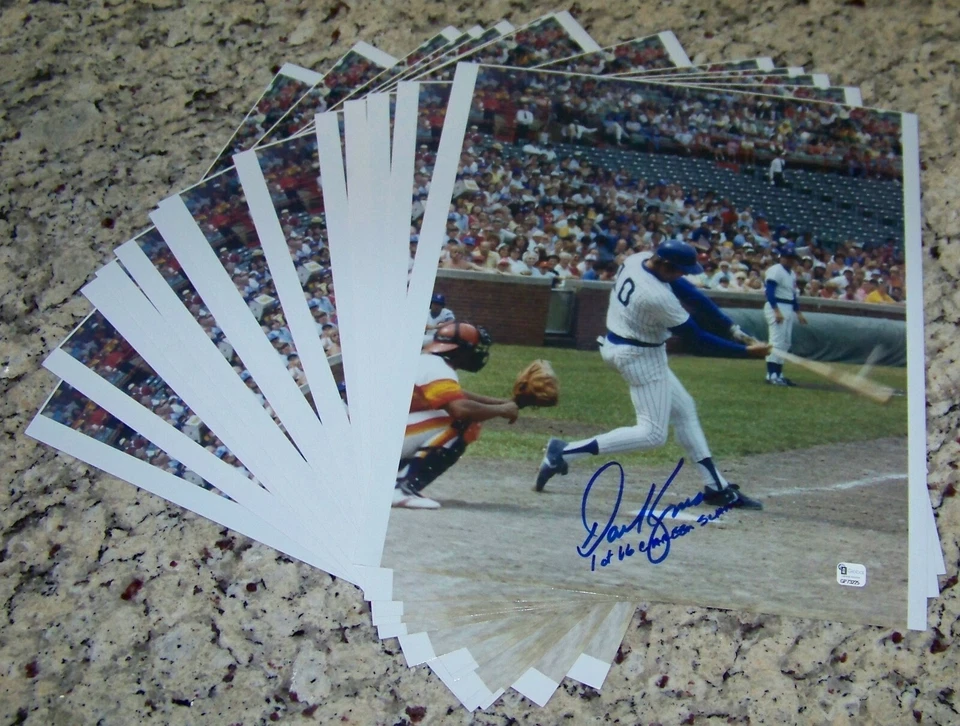 (13) Dave Kingman "1 of 16 Career Slams" Signed 11x14 Baseball Photo GAI COA! - Image 1 of 2