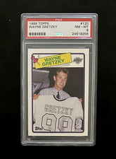 1988-89 TOPPS HOCKEY #120 WAYNE GRETZKY HOF PSA 8 NM MT KINGS