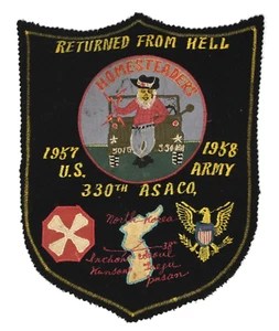 Toppa guerra di Corea US Army 330th ASA Company ""Returned From Hell - Foto 1 di 9