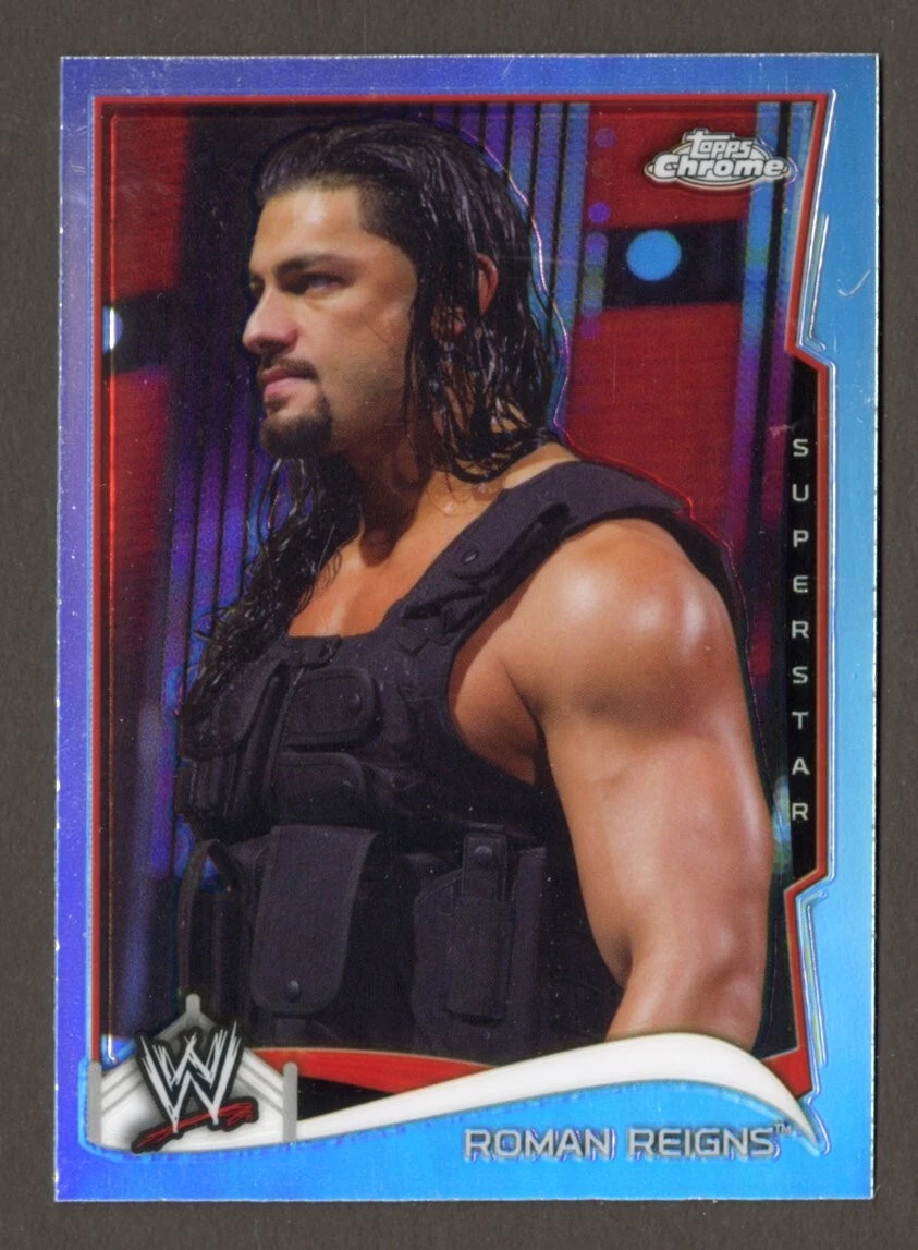 2014 Topps Chrome WWE Roman Reigns Superstar Refractor