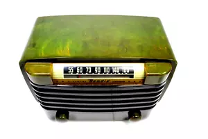 VINTAGE 1940s OLD BENDIX ART DECO MID CENTURY EAMES ERA ANTIQUE WORKING RADIO - Picture 1 of 6