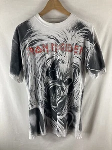 Vintage IRON MAIDEN Killers All Over Print T Shirt Large 1991 CCI Single Stitch - Picture 1 of 9