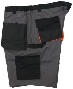 Pantaloncini corti da lavoro veri taglie forti MARC & MARK antracite 3XL - 10XL - Foto 1 di 5