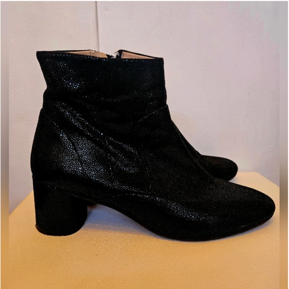 Botines Perfect Amalfi by Rangoni de cuero negro brillante 9 Foto 1 de 4