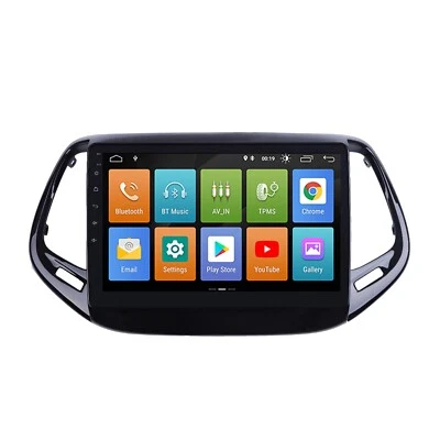 CAR TABLET AUTORADIO ANDROID 14 PER JEEP COMPASS 10" 2017/19 4GB 32GB Carplay - Immagine 1 di 4