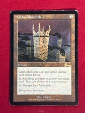 MTG Grim Monolith Urza's Legacy Magic the Gathering