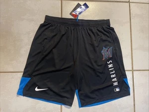 NUEVO CON ETIQUETAS NIKE Miami Marlins MLB Colección Auténtica Pantalones Cortos Para Hombre Grandes NKJ5-092N - Imagen 1 de 11