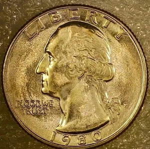 🔥 UNCIRCULATED 1980-P WASHINGTON QUARTER DDO W/ DDR & RPM (FILLED "P") VARIETY - Picture 1 of 11