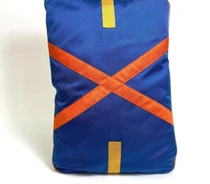 HERMES Interior Cushion Casaque Toile H Pillow Blue Beige Width 46cm Height 32cm - Picture 1 of 10