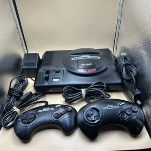 Vintage Sega Genesis Model 1601 Konsole Bundle 2 Controller Kabel - GETESTET - Bild 1 von 11