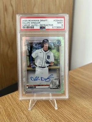 2020 1st Bowman Chrome Draft Dillon Dingler Autograph /499 - Image 1 of 3